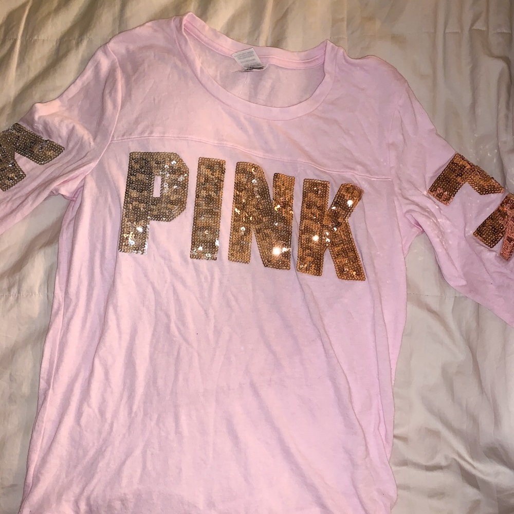 Victoria’s Secret PINK Ombre Bling top (LIKE NEW)